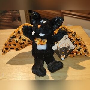 Vintage Sears Canada Halloween Cedric The Vampire Bat Plush New With Tags